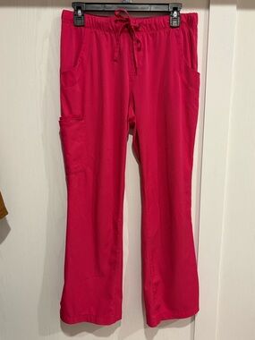 Healing Hands Hot Pink Drawstring Scrub Pants Medium Petite